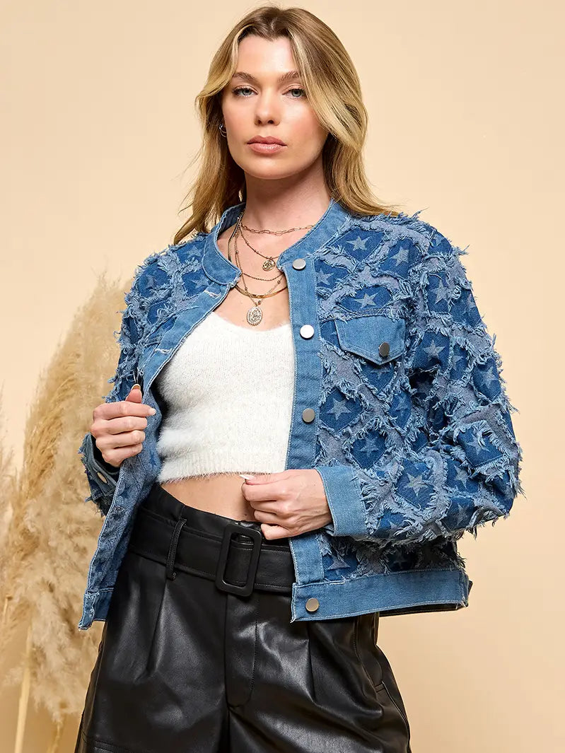 Star denim jacket