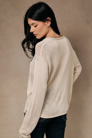 Lightweight whiskey weather sweater