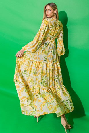 Printed maxi duster