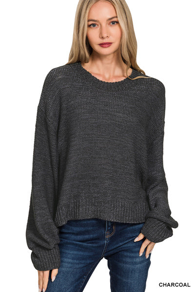 Balloon sleeve sweater (3 colors)