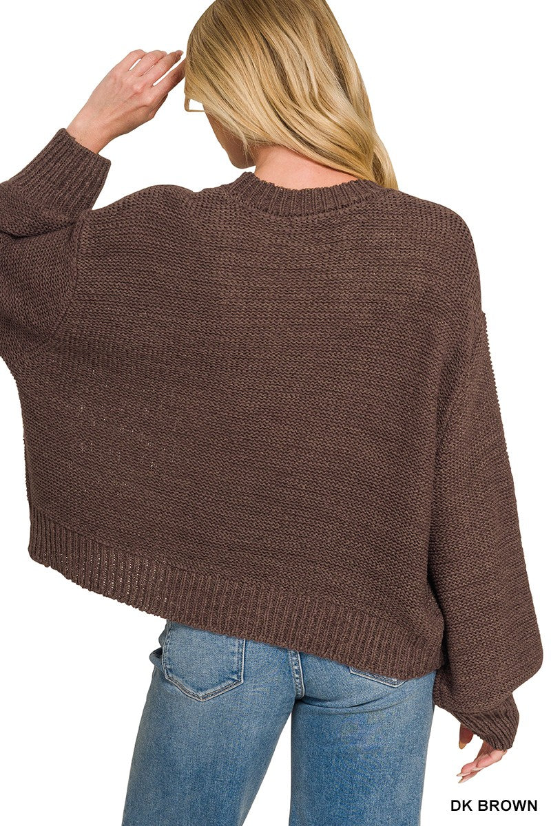 Balloon sleeve sweater (3 colors)