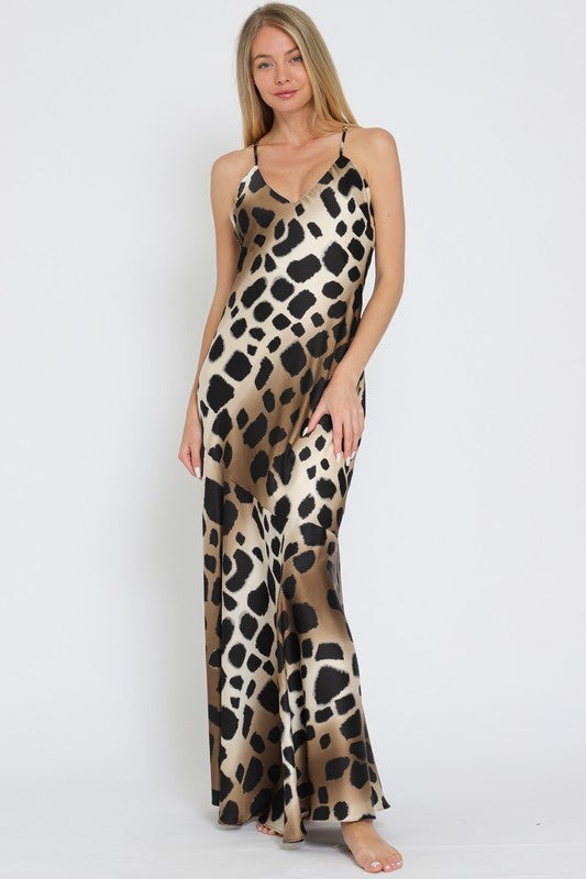 Animal print maxi