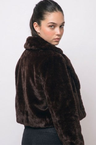 Fur short jacket (2 colors)