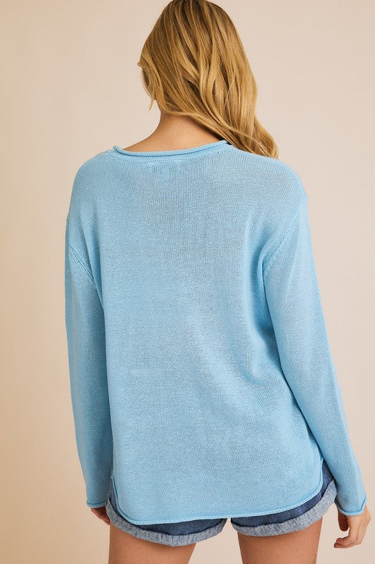 Lightweight beach sweater