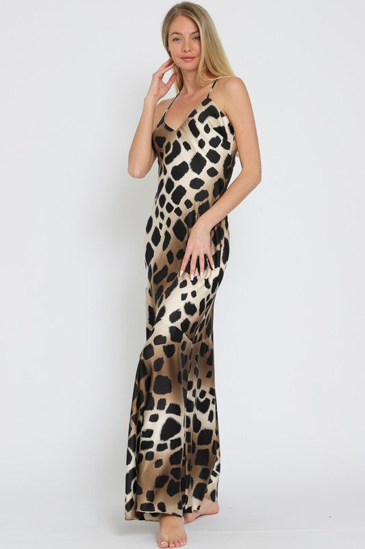 Animal print maxi