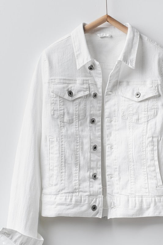 White denim jacket