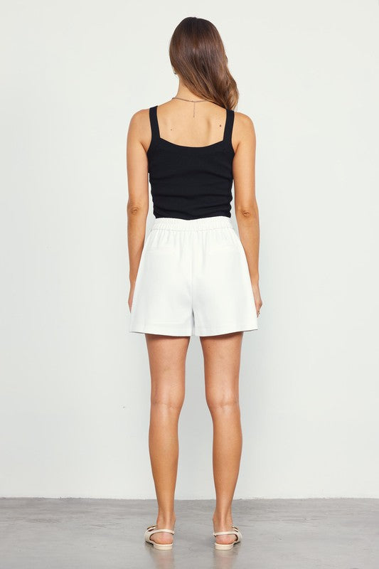 Pintuck shorts (2 colors)