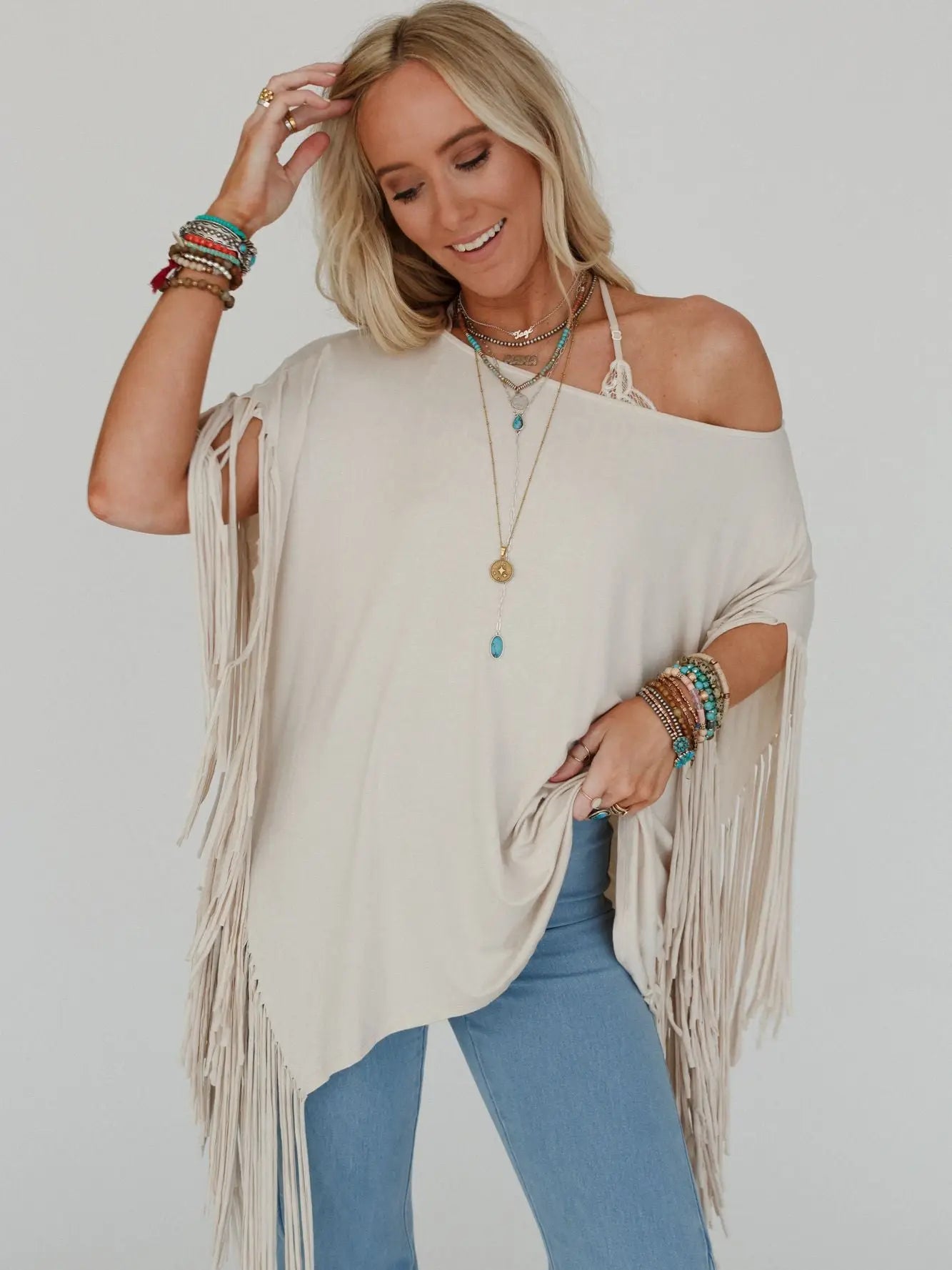 Showstopper fringe top (3 colors)