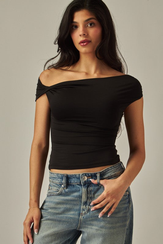 Contour Ravish Double Layered Off-The-Shoulder Top (3 colors)