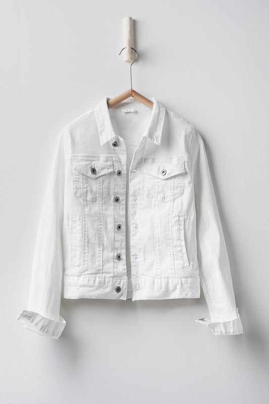 White denim jacket