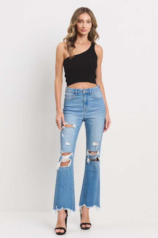 Distressed crop flare