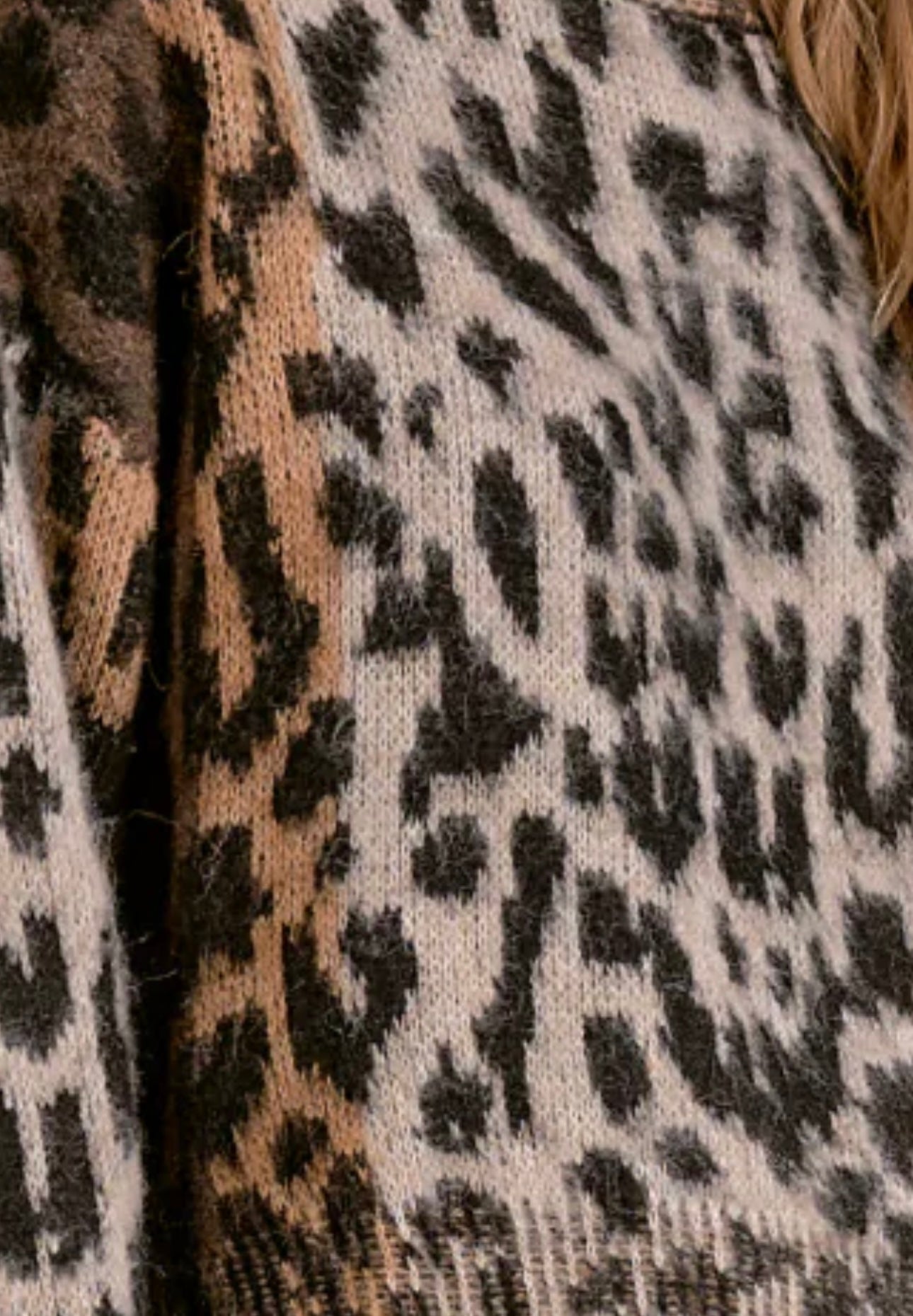 Cheetah print sweater by Elan