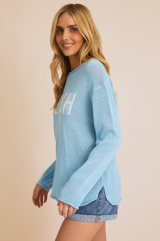Lightweight beach sweater