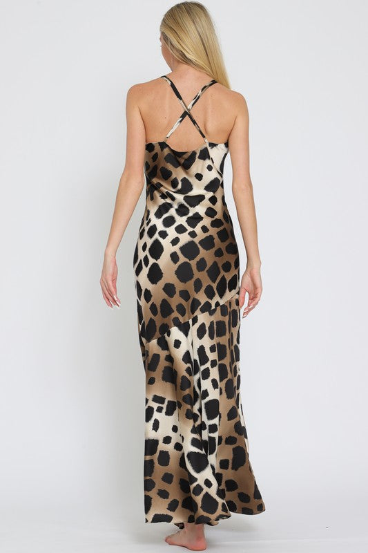 Animal print maxi