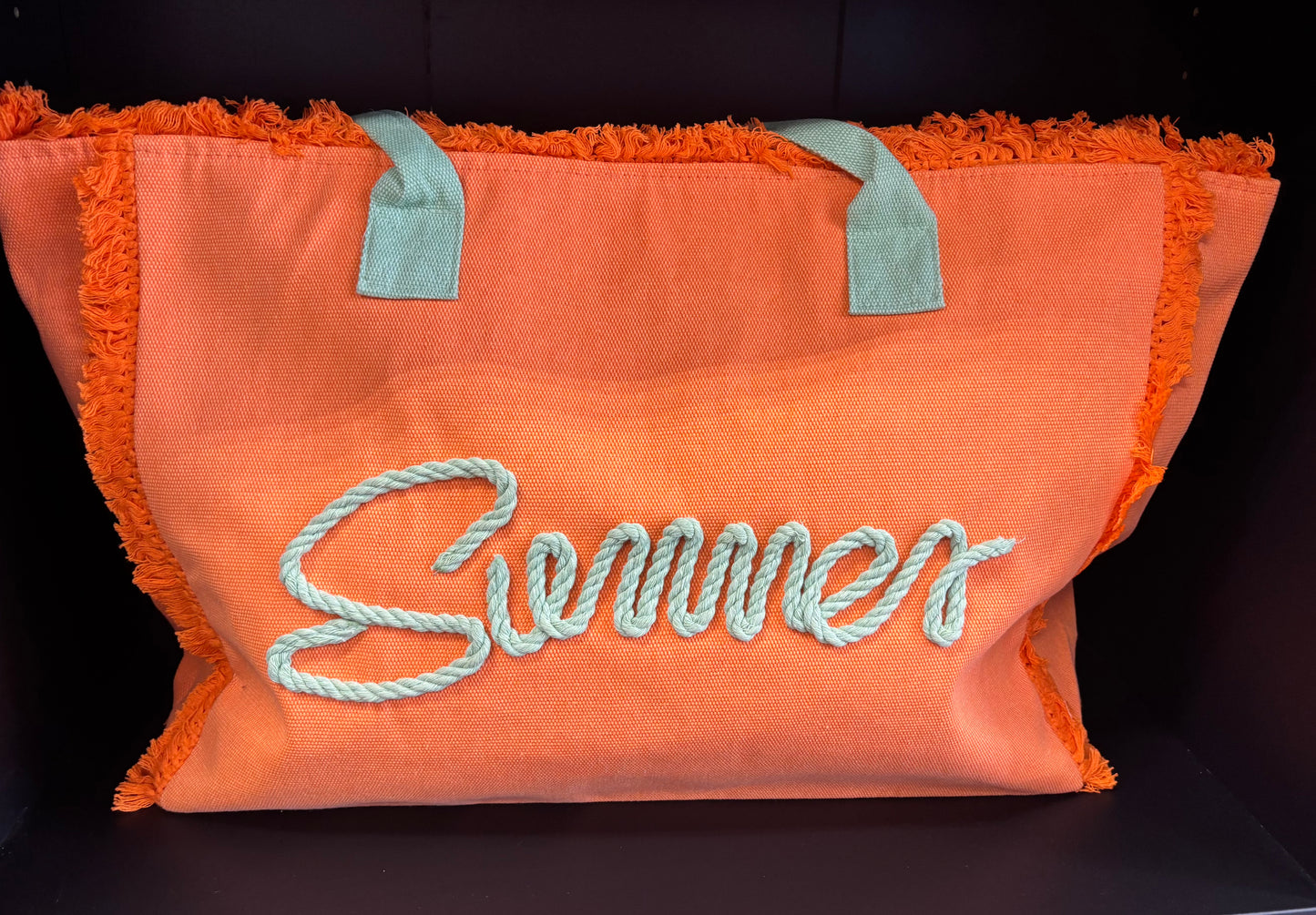 Summer canvas tote