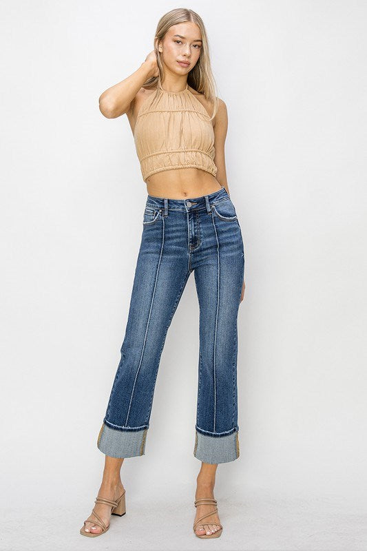 Wide cuff jean by Risen