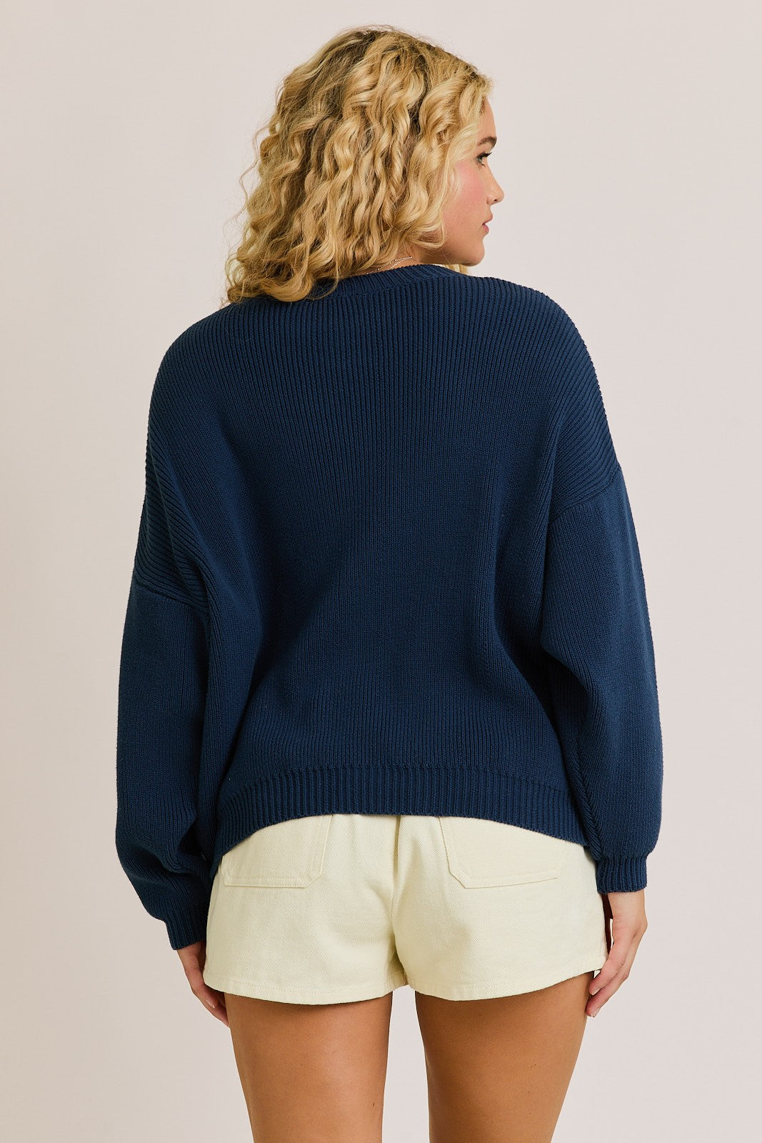 Navy flag sweater