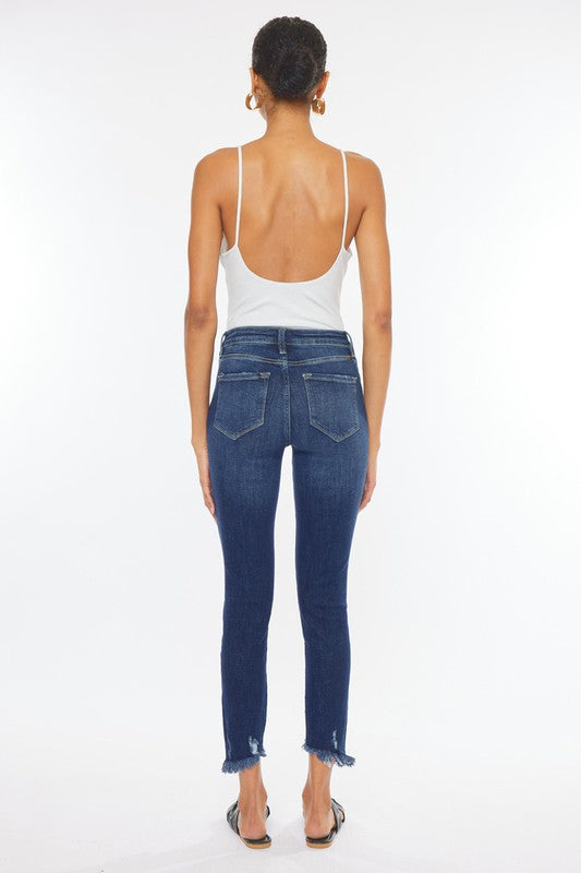 KanCan button fly ankle skinny