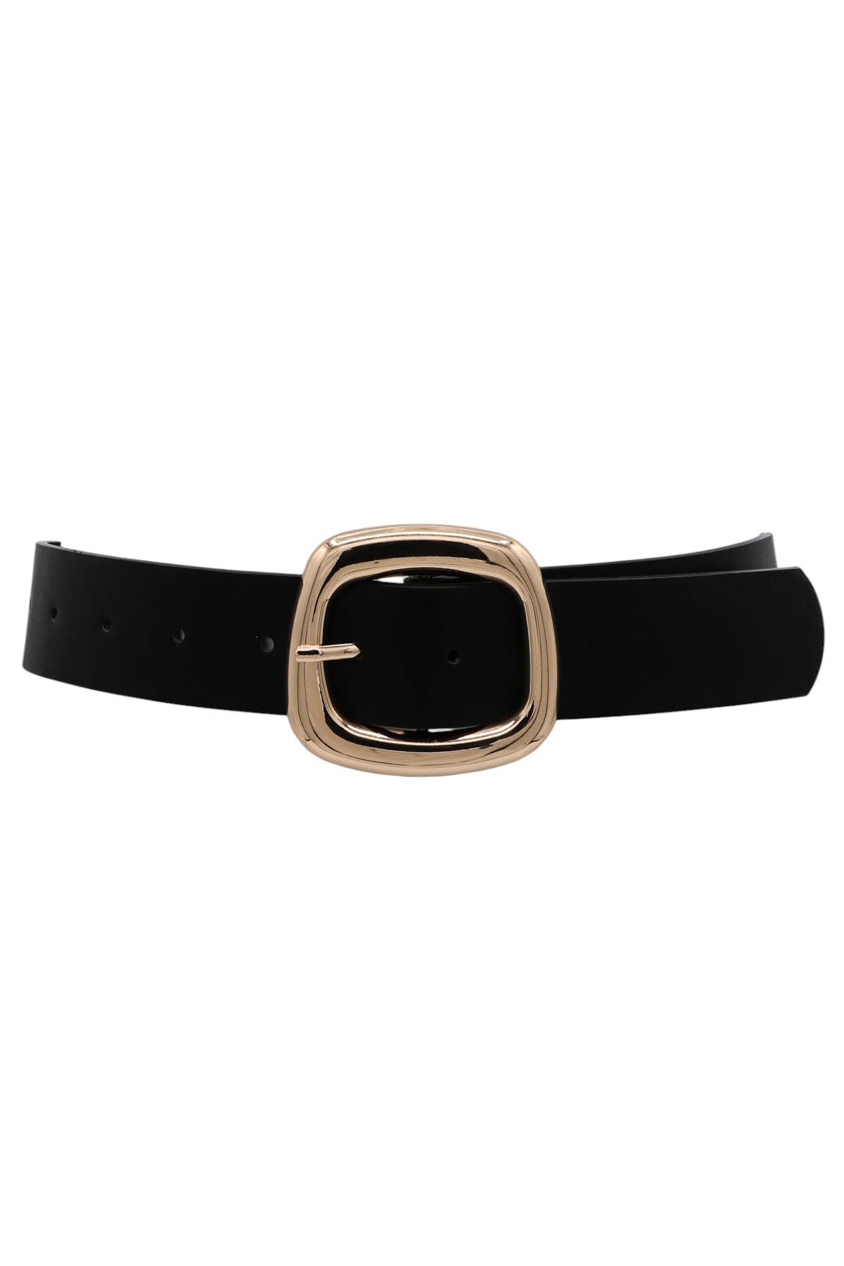 Irregular square buckle belt (2 colors)