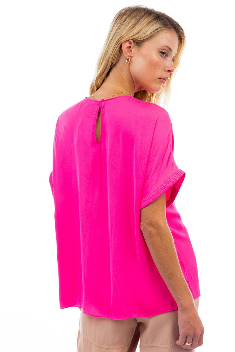 Dolman short sleeve blouse (2 colors)