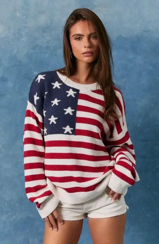 American flag sweater