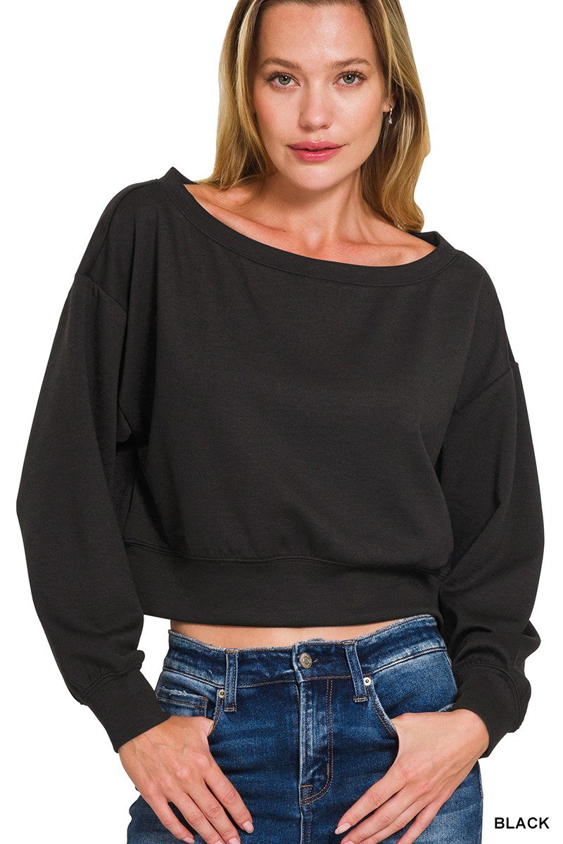 Scuba cropped pullover