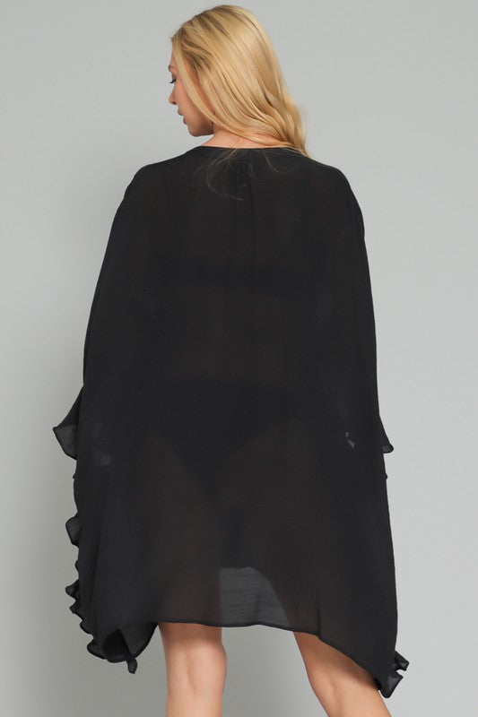 Ruffle sleeve co