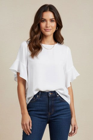 Bell sleeve blouse (2 colors)