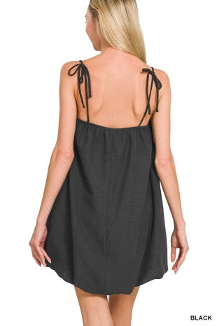 Bubble hem mini dress
