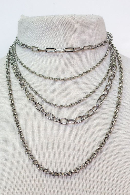 5 layer necklace (2 colors)