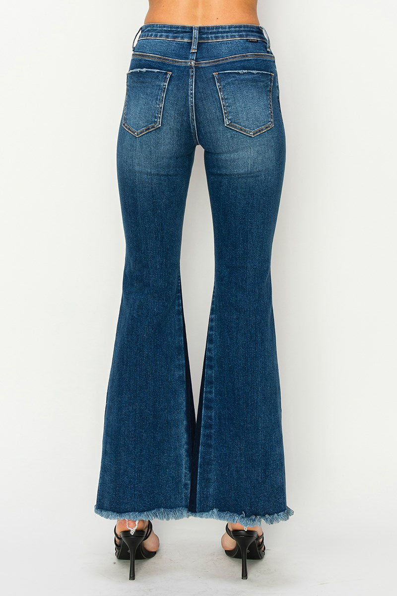 Shadow seam detail with slit jeans by Risen