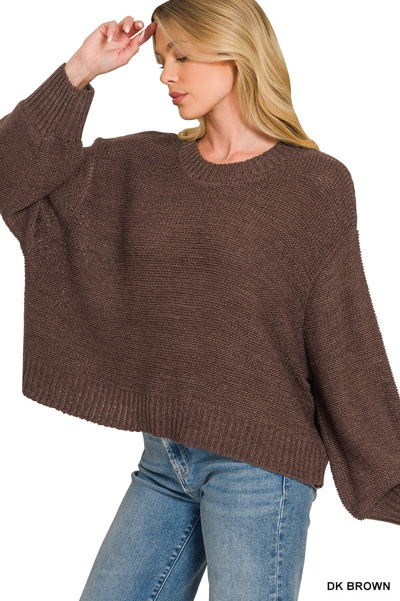 Balloon sleeve sweater (3 colors)