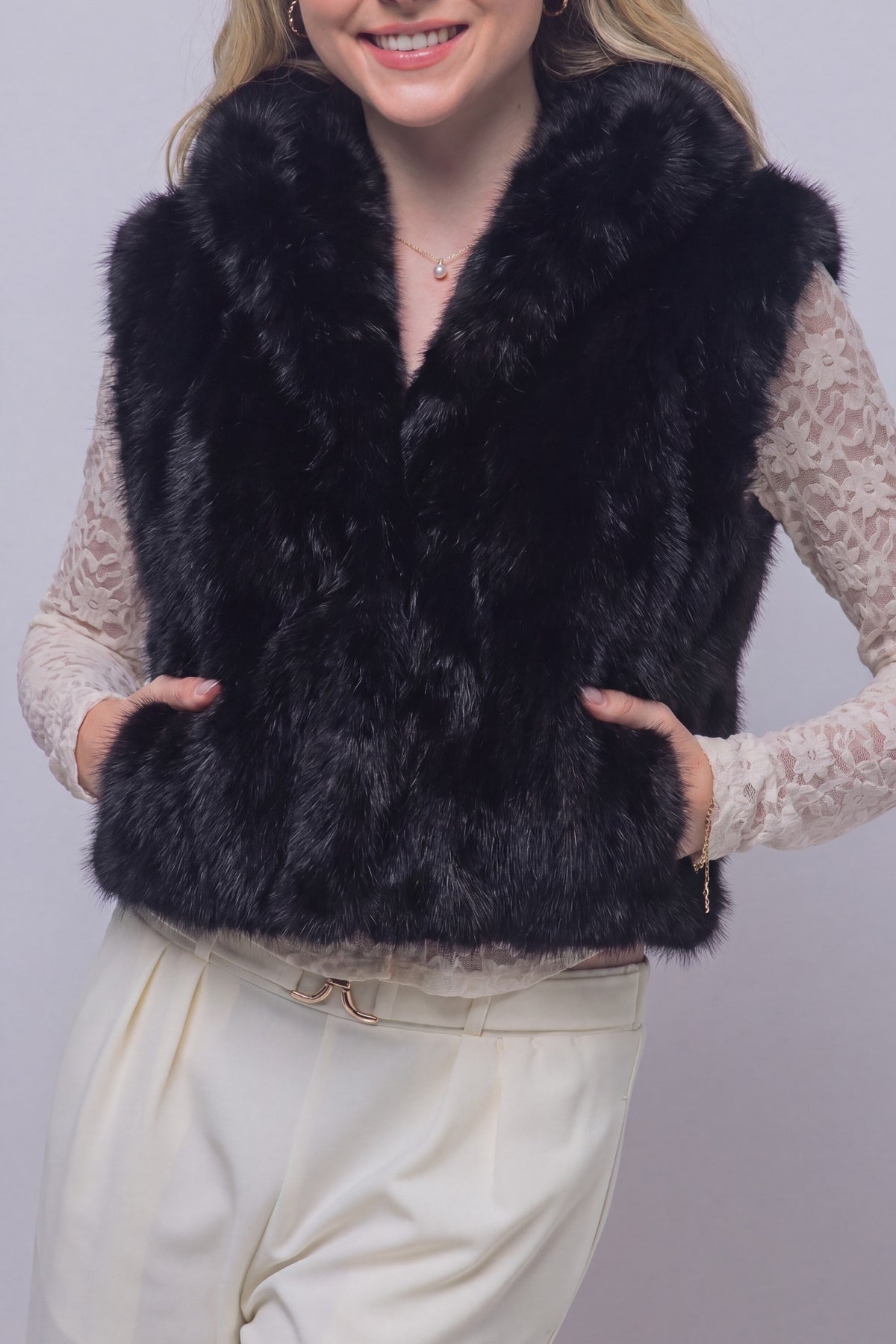 Fur vest (2 colors)