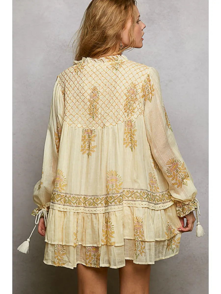 Boho floral dress