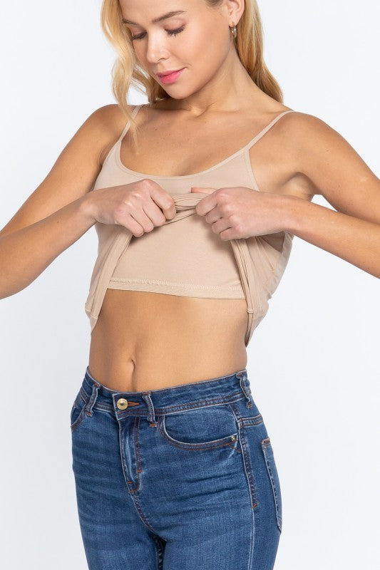 Cami with shelf bra (3 colors)