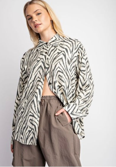 Zebra blouse