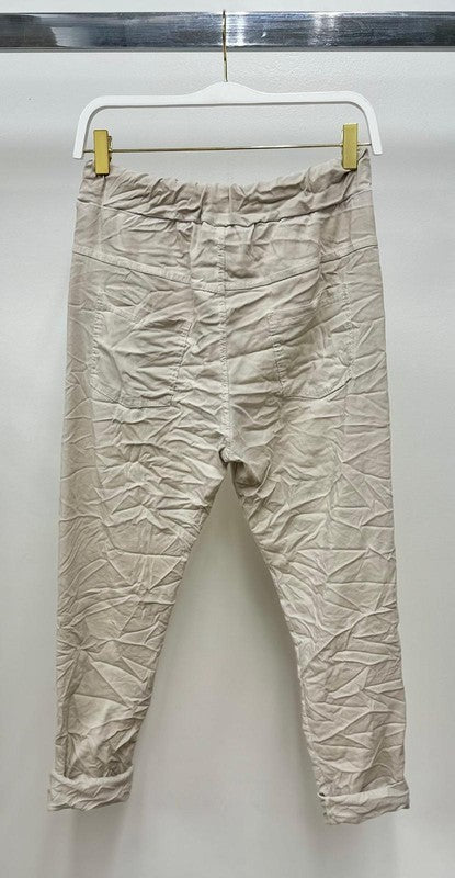 Stone wash crinkle jogger (2 colors)