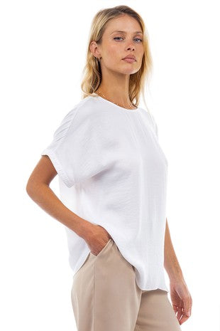 Dolman short sleeve blouse (2 colors)
