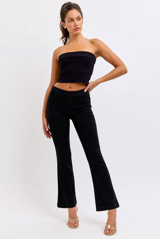 Black Petite Flare Jegging (open pack) [AB35173BLK-30 sbs]