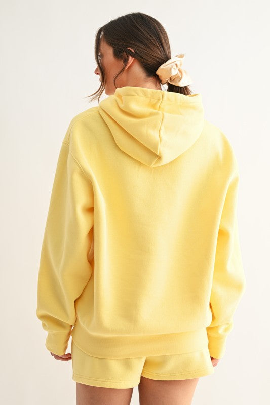 Cotton blend drop shoulder hoodie (3 colors)