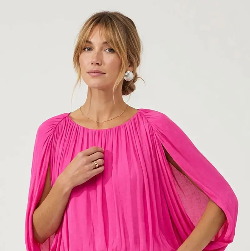 Grecian bubble blouse (3 colors)