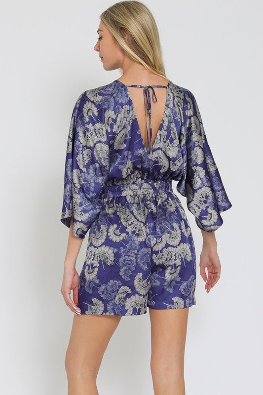 Kimono sleeve romper