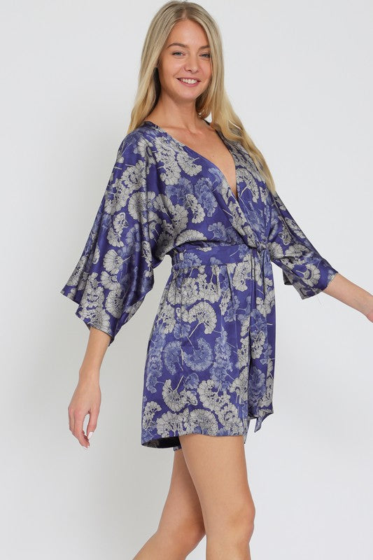 Kimono sleeve romper