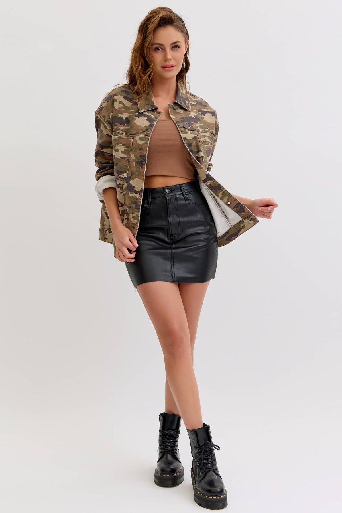 Camo Oversized Jacket [AM1352J-CMW]