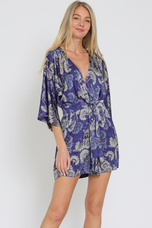 Kimono sleeve romper