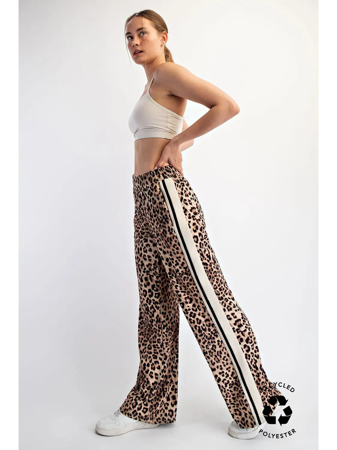 Leopard print butter soft pull on pant