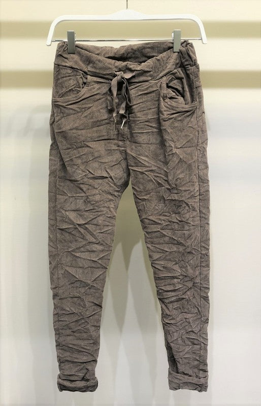 Mocha corduroy jogger