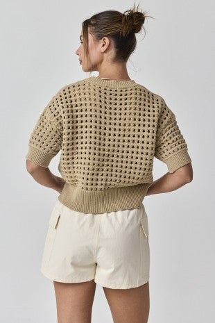 Cropped crochet top (2 colors)