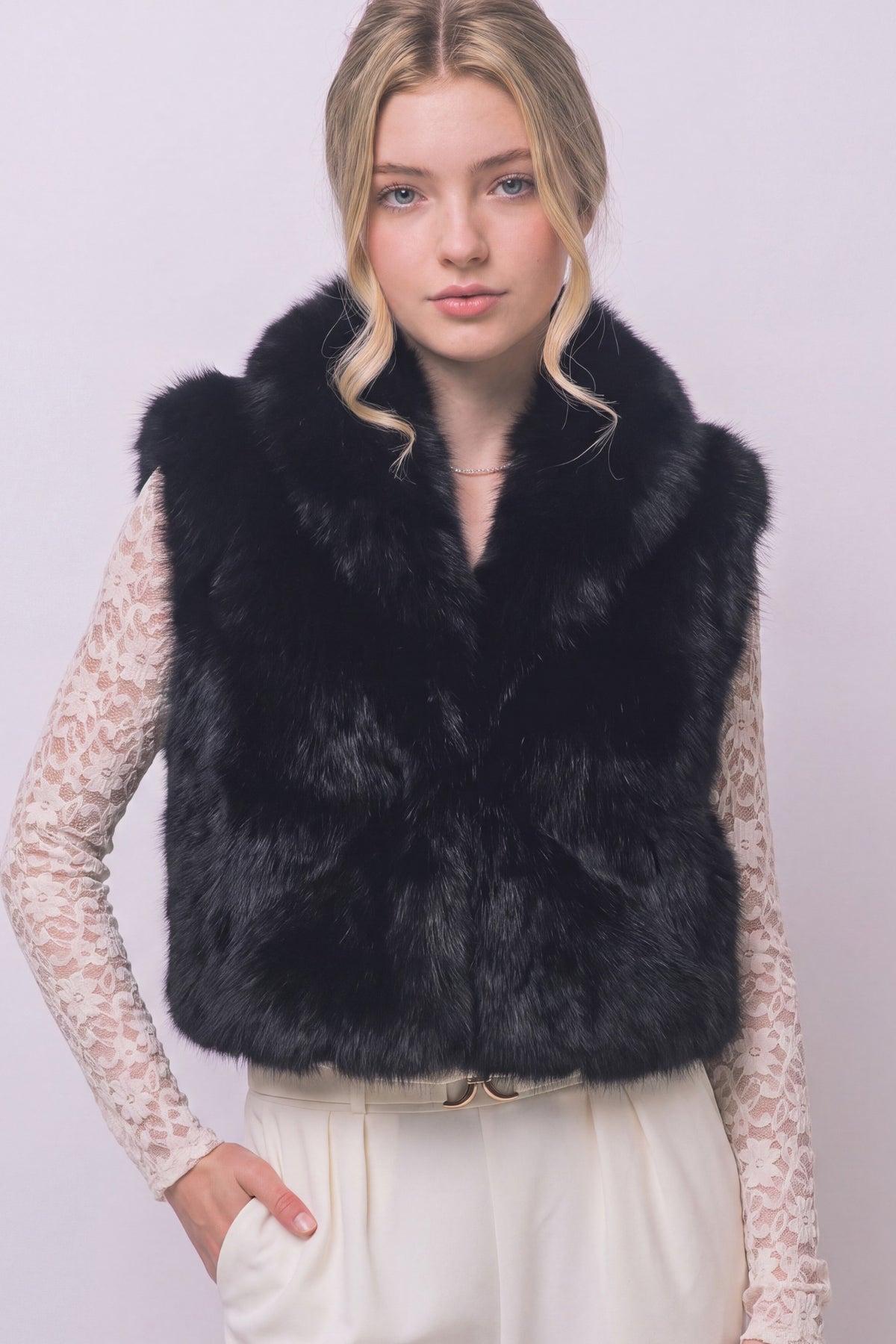Fur vest (2 colors)
