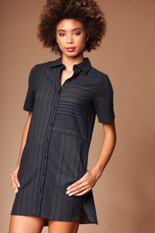 Multi directional shirt dress